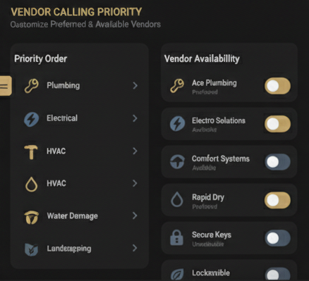 A render of three white cylindrical columns, against a warm creme background

